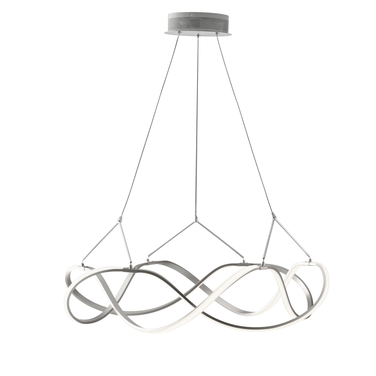 "Sospensione FLIGHT in nichel spazzolato 45W 4000K(Luce naturale)"