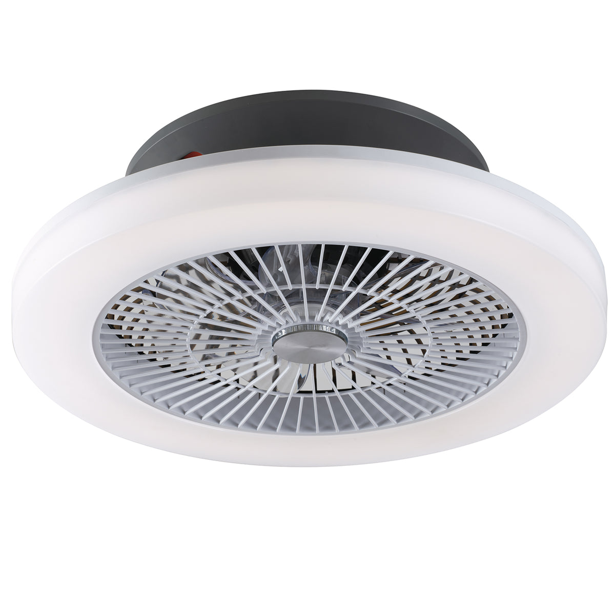 "Ventilatore LED FOEHN grigio 3 velocità con Wi-Fi e telecomando"
