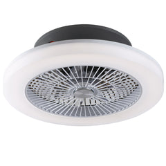 "Ventilatore LED FOEHN grigio 3 velocità con Wi-Fi e telecomando"
