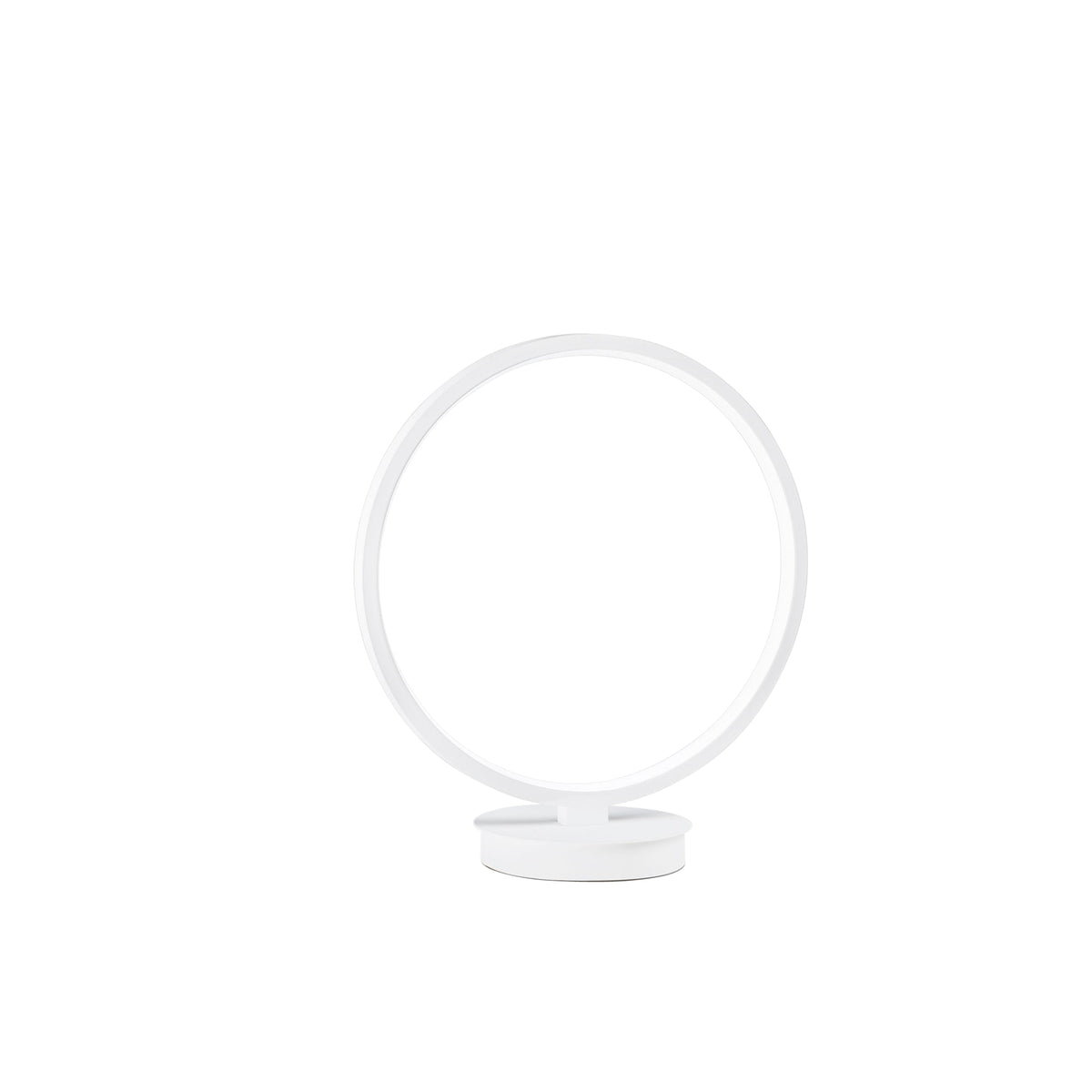 "Lumetto LED FREDY in alluminio bianco con struttura in silicone, CCT, h 31,6cm."
