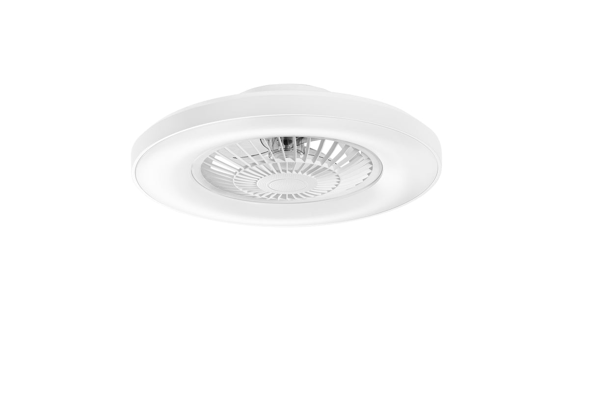 "Plafoniera LED GARBIN bianco con ventilatore integrato"