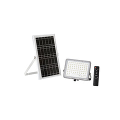 "Faro LED GLASER 100W con pannello solare 1200 LM 3000K"