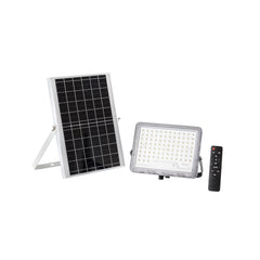 "Faro LED GLASER 200W con pannello solare 1800 LM 4000K"