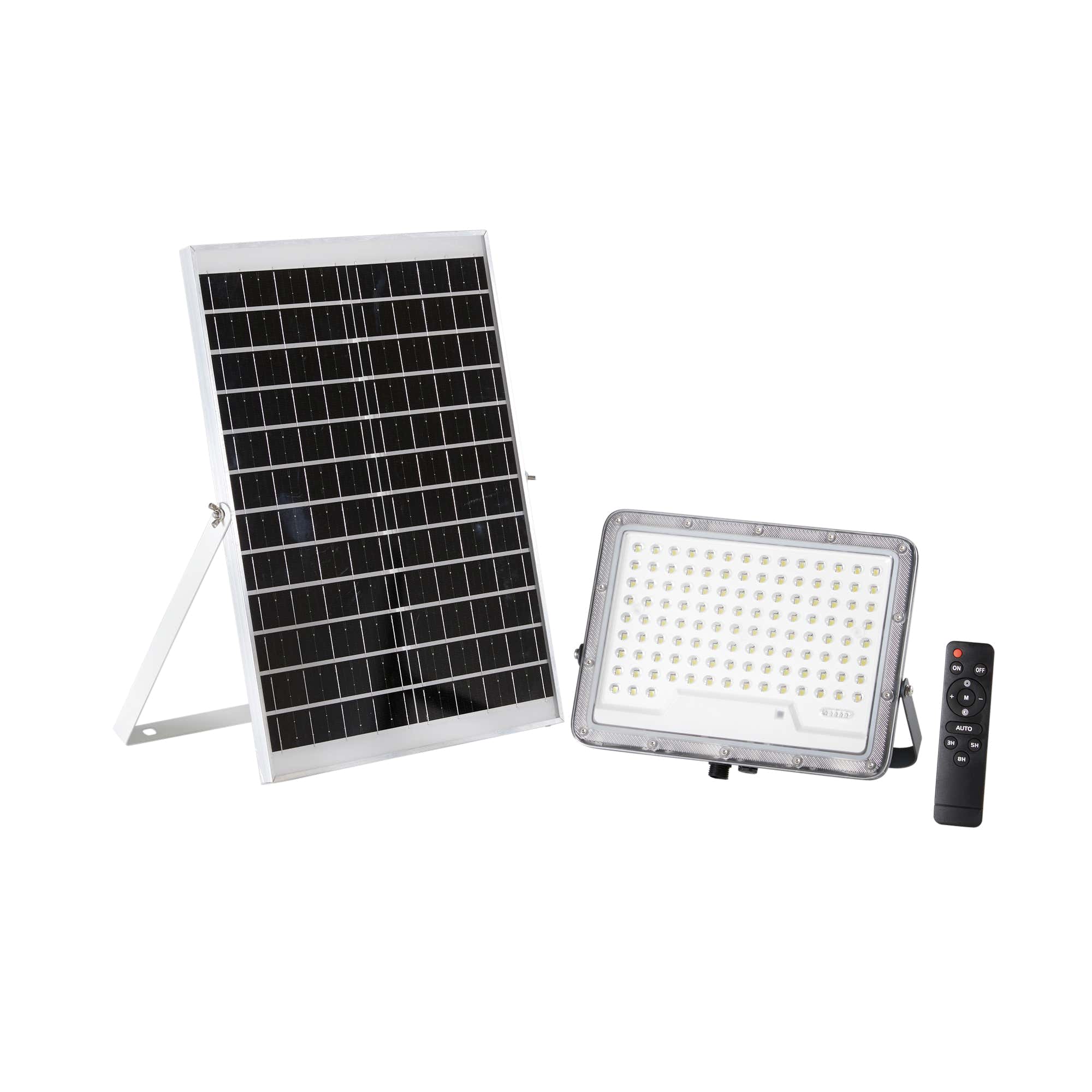 "Faro LED GLASER 400W con pannello solare 3500LM 3000K"