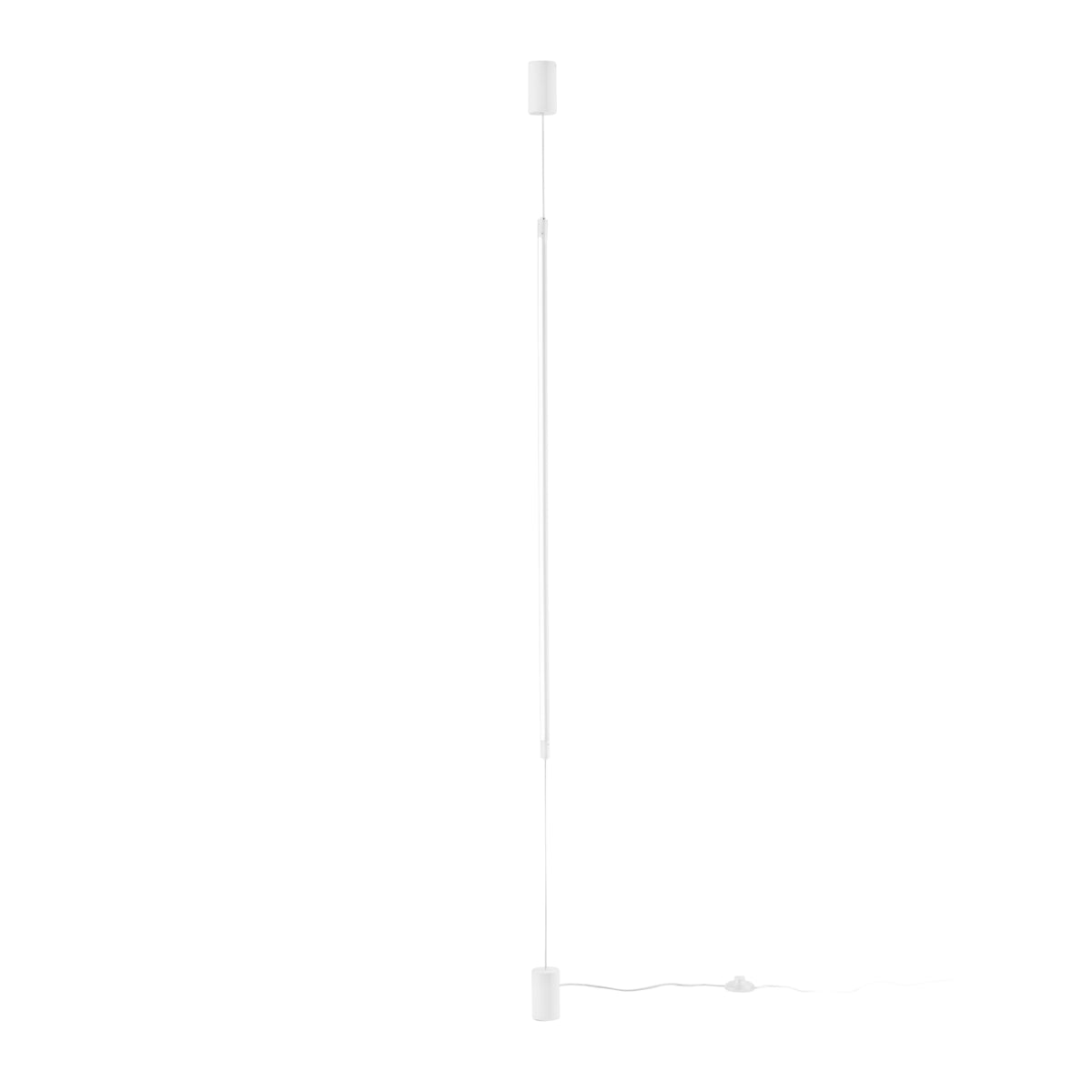 "Piantana a sospensione LED GRAVITY in metallo bianco, posizione e altezza regolabili, CCT"