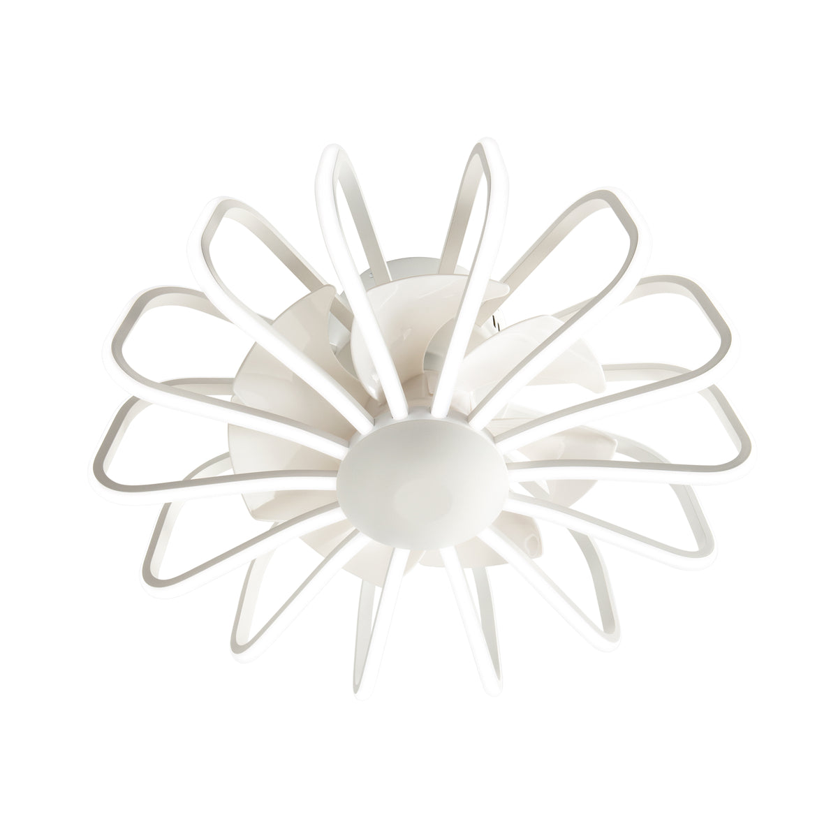 "Ventilatore LED GRECALE 80W bianco estate/inverno 6 velocità con Wi-Fi"