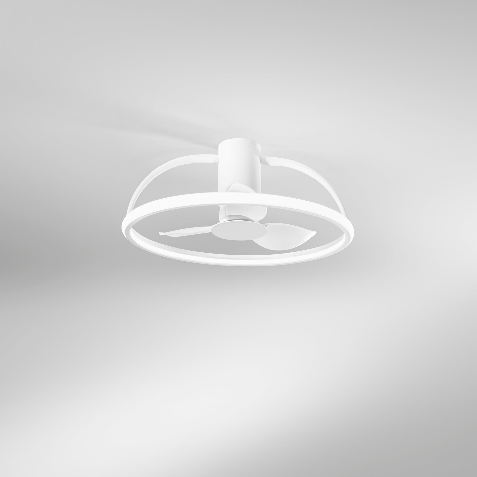 PLAFONIERA LED VENTILATORE HADLEY BIANCO 40W 5250LM 60X27CM