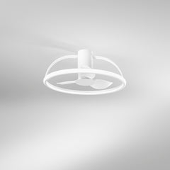 PLAFONIERA LED VENTILATORE HADLEY BIANCO 40W 5250LM 60X27CM
