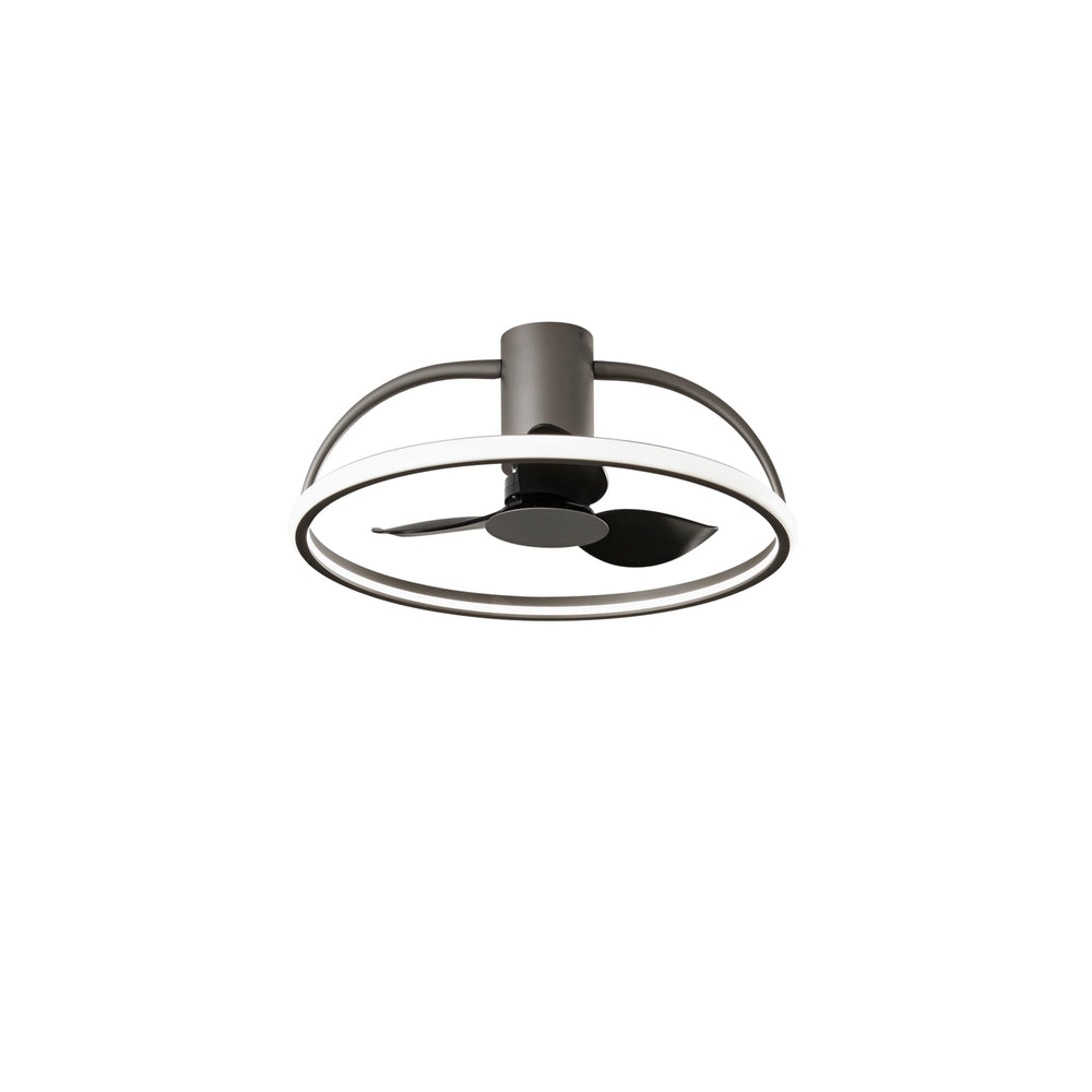 PLAFONIERA LED VENTILATORE HADLEY GRIGIO 40W 5250LM 60X27CM