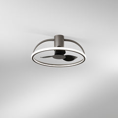 PLAFONIERA LED VENTILATORE HADLEY GRIGIO 40W 5250LM 60X27CM