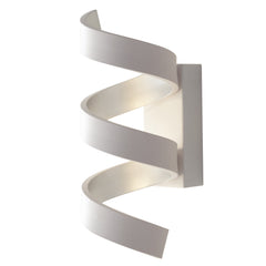 "Applique LED HELIX in alluminio bianca e argento 4000K (Luce naturale)"