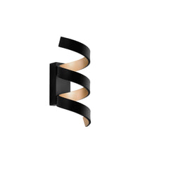 "Applique LED HELIX in alluminio nera e oro 4000K (Luce naturale)"