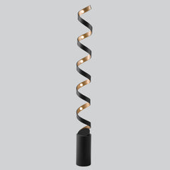 PIANTANA LED HELIX NERA E ORO 30W 1700LM 4000K 14,5X14,5X152CM