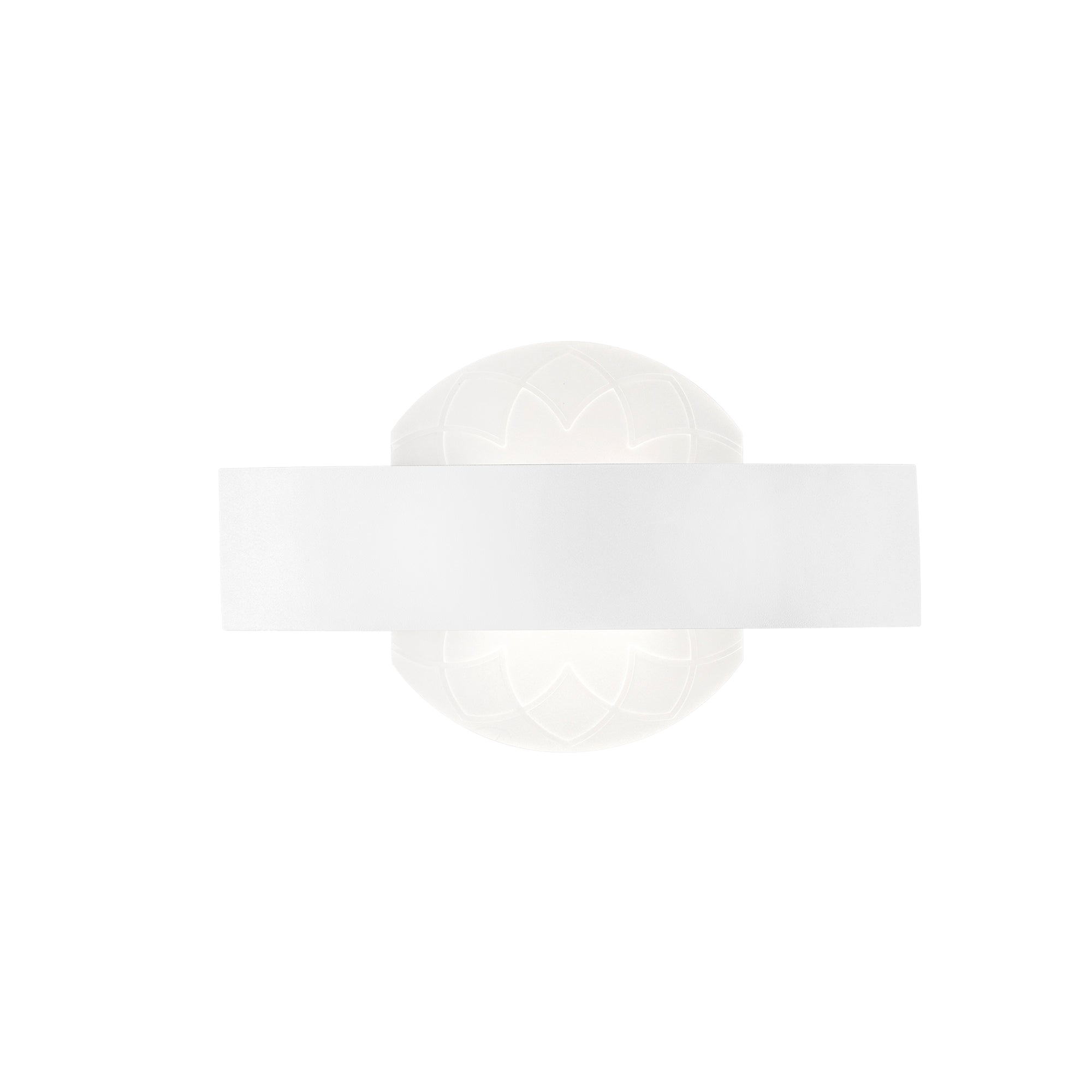 "Applique LED HIMALAYA in metallo bianca con diffusore in acrilico satinato 4000K (Luce naturale)"