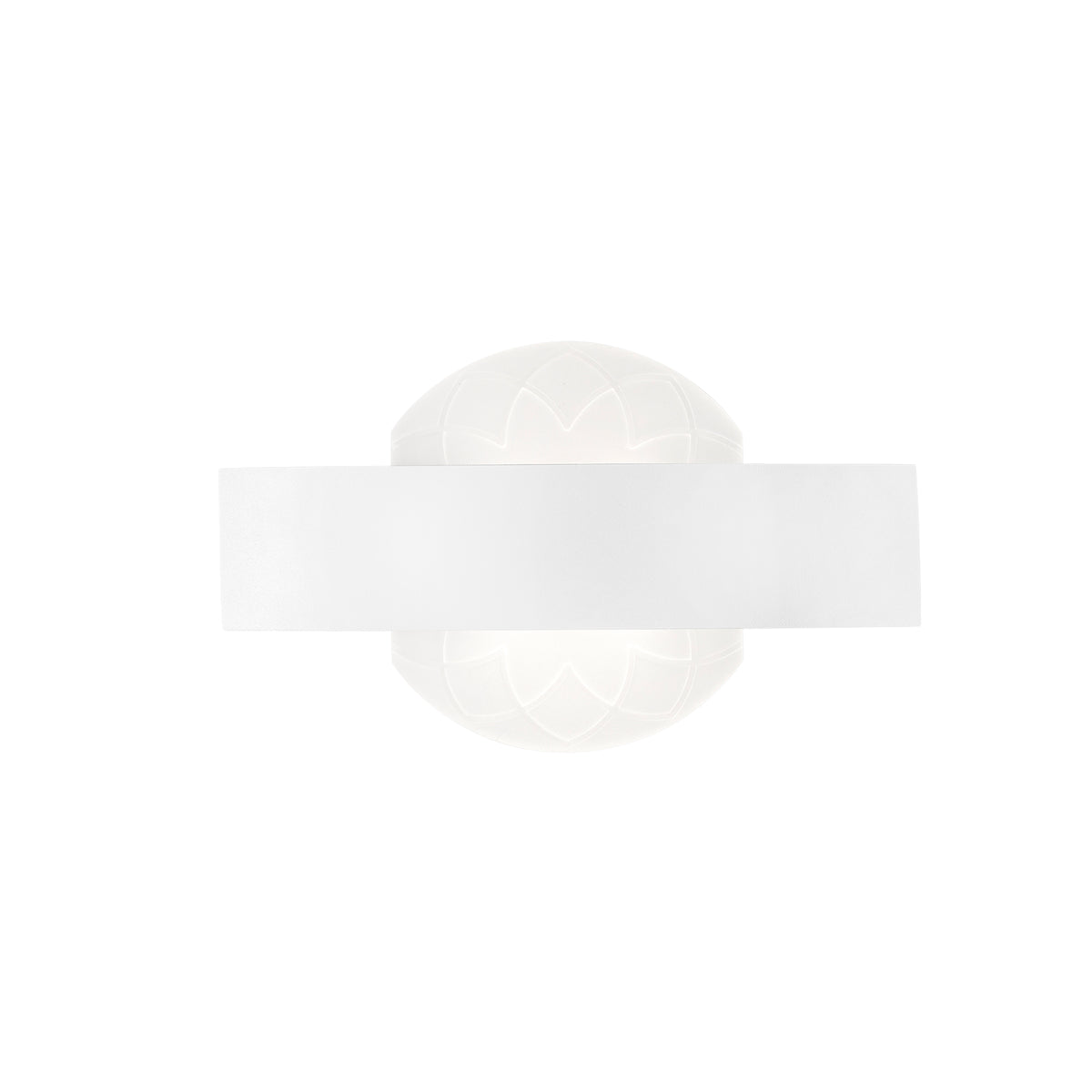 "Applique LED HIMALAYA in metallo bianca con diffusore in acrilico satinato 4000K (Luce naturale)"