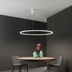 SOSPENSIONE LED HOOP BIANCA 60W 9000LM CCT 120X120X150CM