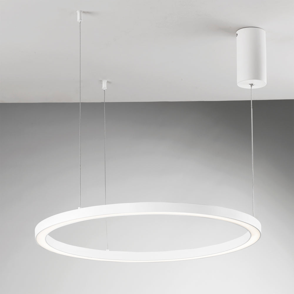 SOSPENSIONE LED HOOP BIANCA 60W 9000LM CCT 120X120X150CM