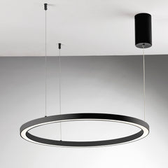 SOSPENSIONE LED HOOP NERA 40W 6000LM CCT 80X80X150CM