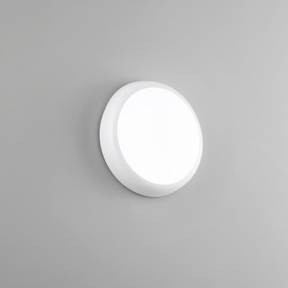PLAFONIERA LED HUBLOT BIANCA 18W 1800LM CCT IP65 CON SENSORE 32X7,2CM