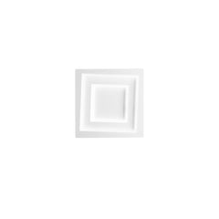 "Applique LED HYPNOTIC quadrata in alluminio bianca con diffusore in acrilico, CCT, 26cm."