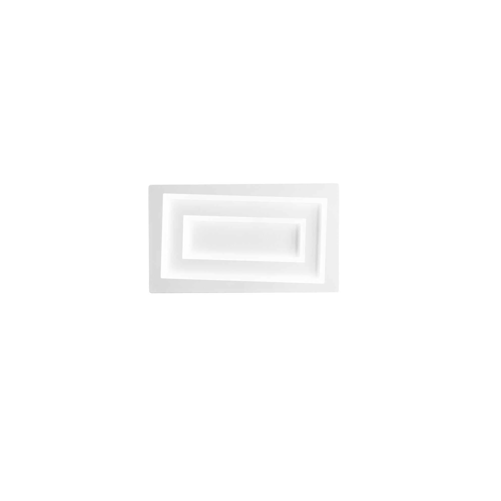"Applique LED HYPNOTIC in alluminio bianca con diffusore in acrilico, CCT, h20x35cm."