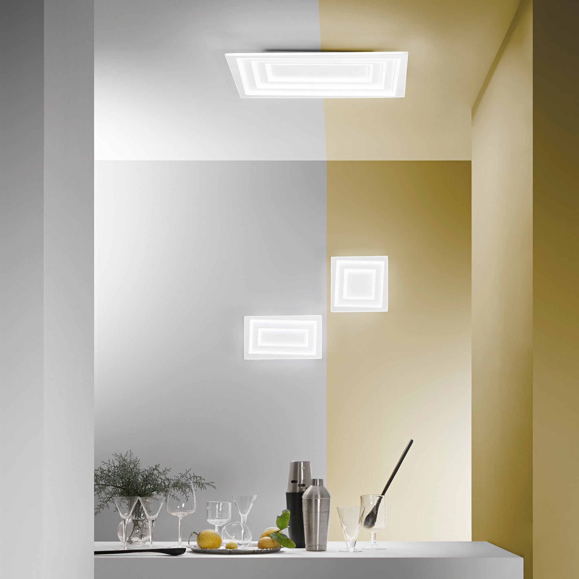 APPLIQUE LED HYPNOTIC BIANCA 20W 2640LM CCT 35X5X20CM
