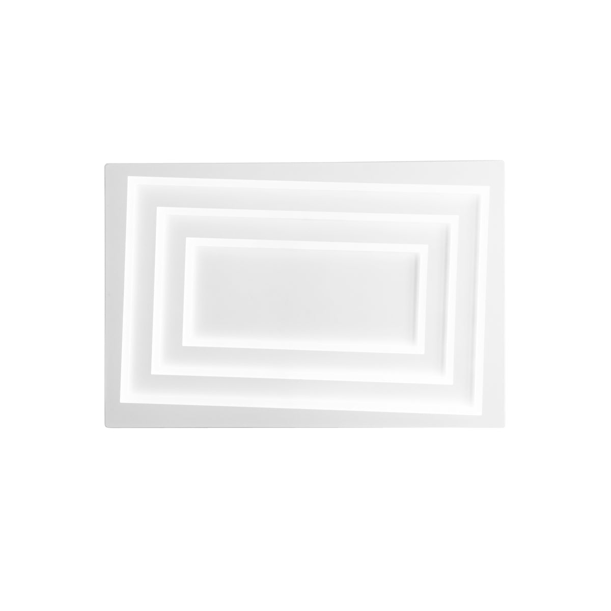 "Plafoniera LED HYPNOTIC in alluminio bianca ,CCT, h 40x60cm."