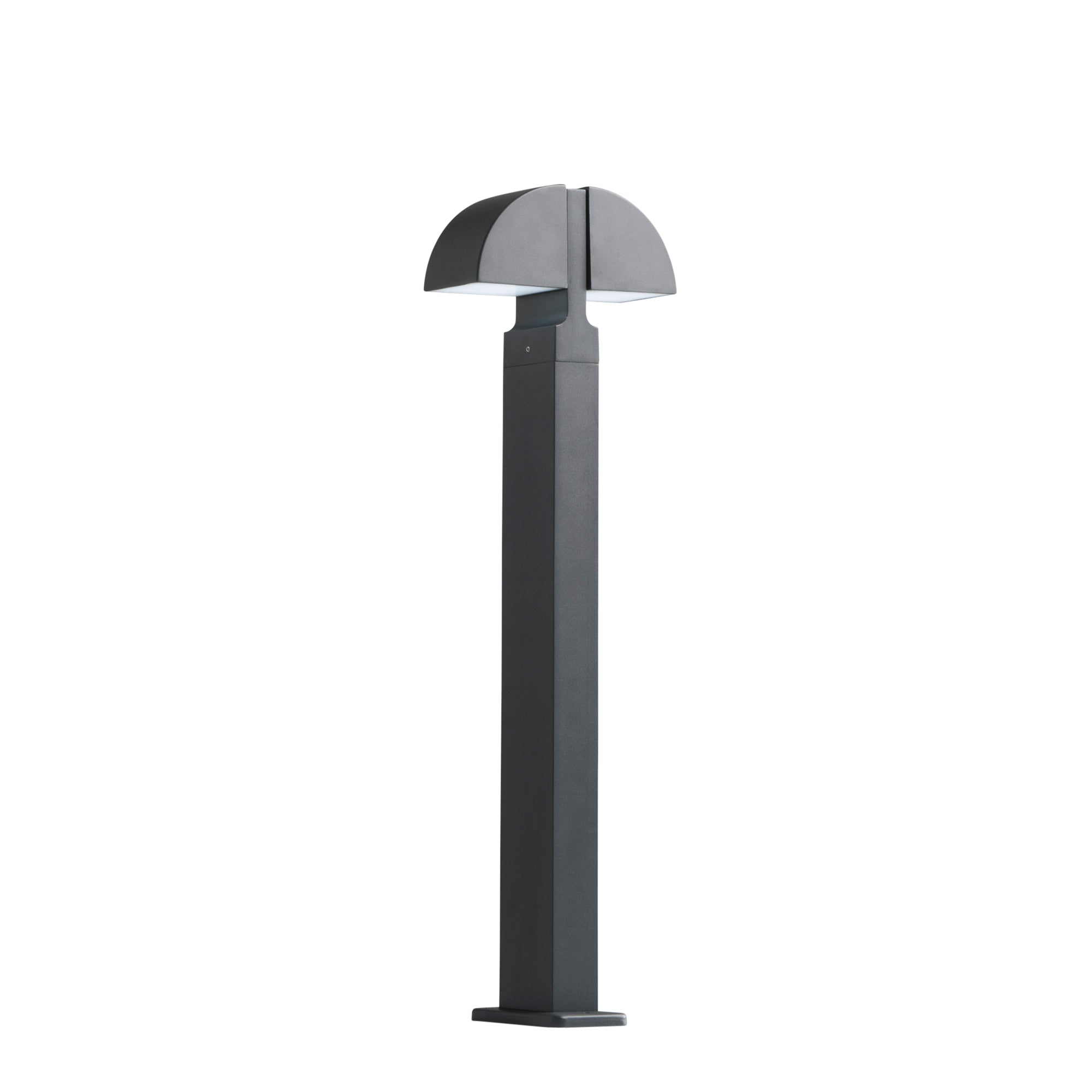 "Paletto LED IDEM in alluminio antracite 8W, 4000K, h 70cm."