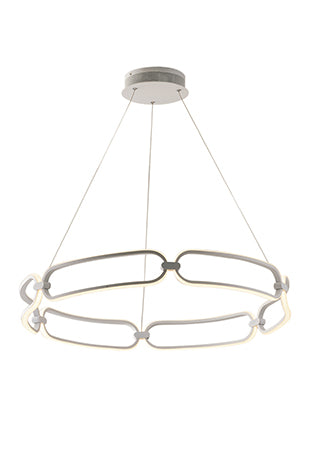"Sospensione INFINITY bianca 61.6W 4000K (luce naturale) 78cm."