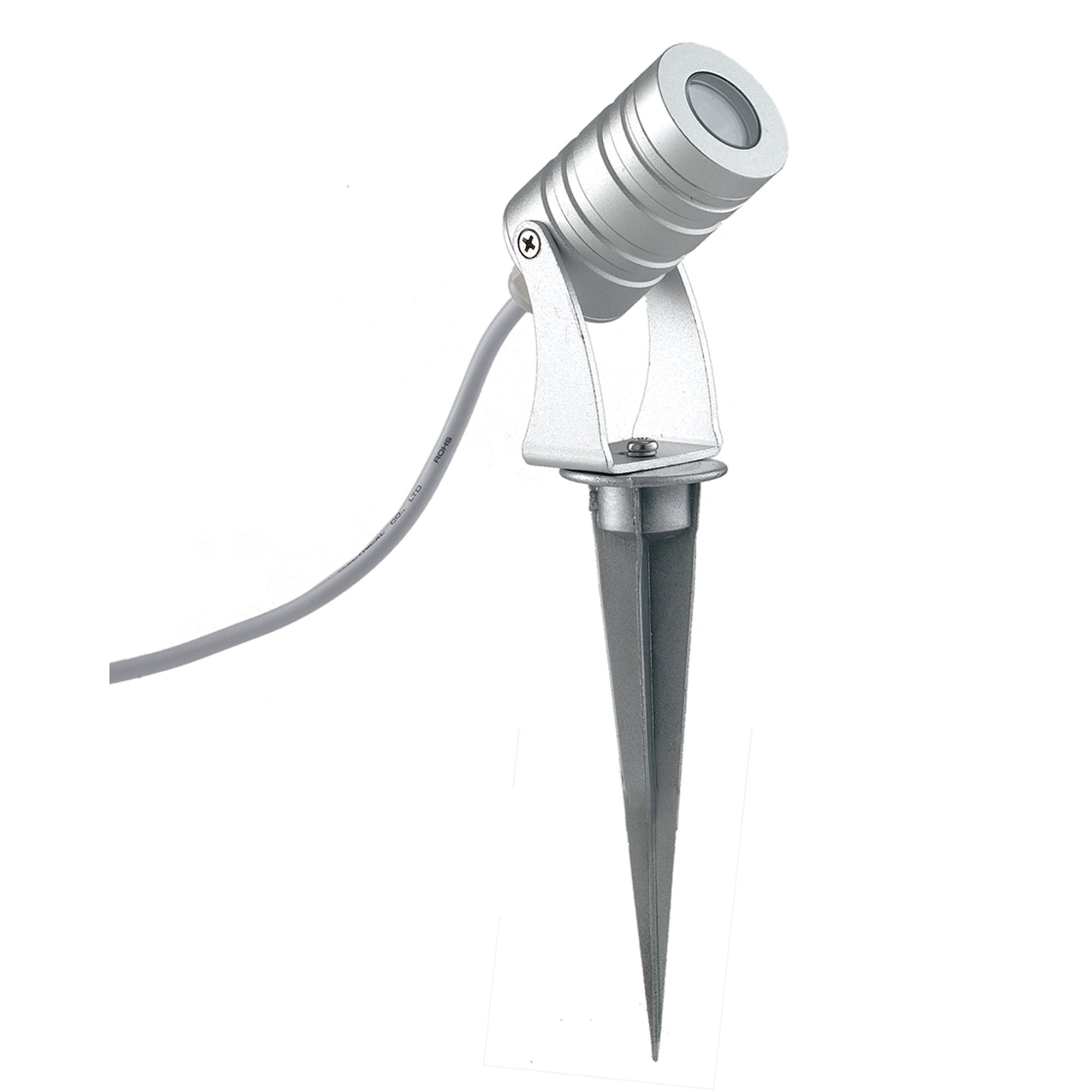 "Proiettore LED per esterno IRIDE argento 3x1W 6000K (luce fredda)"