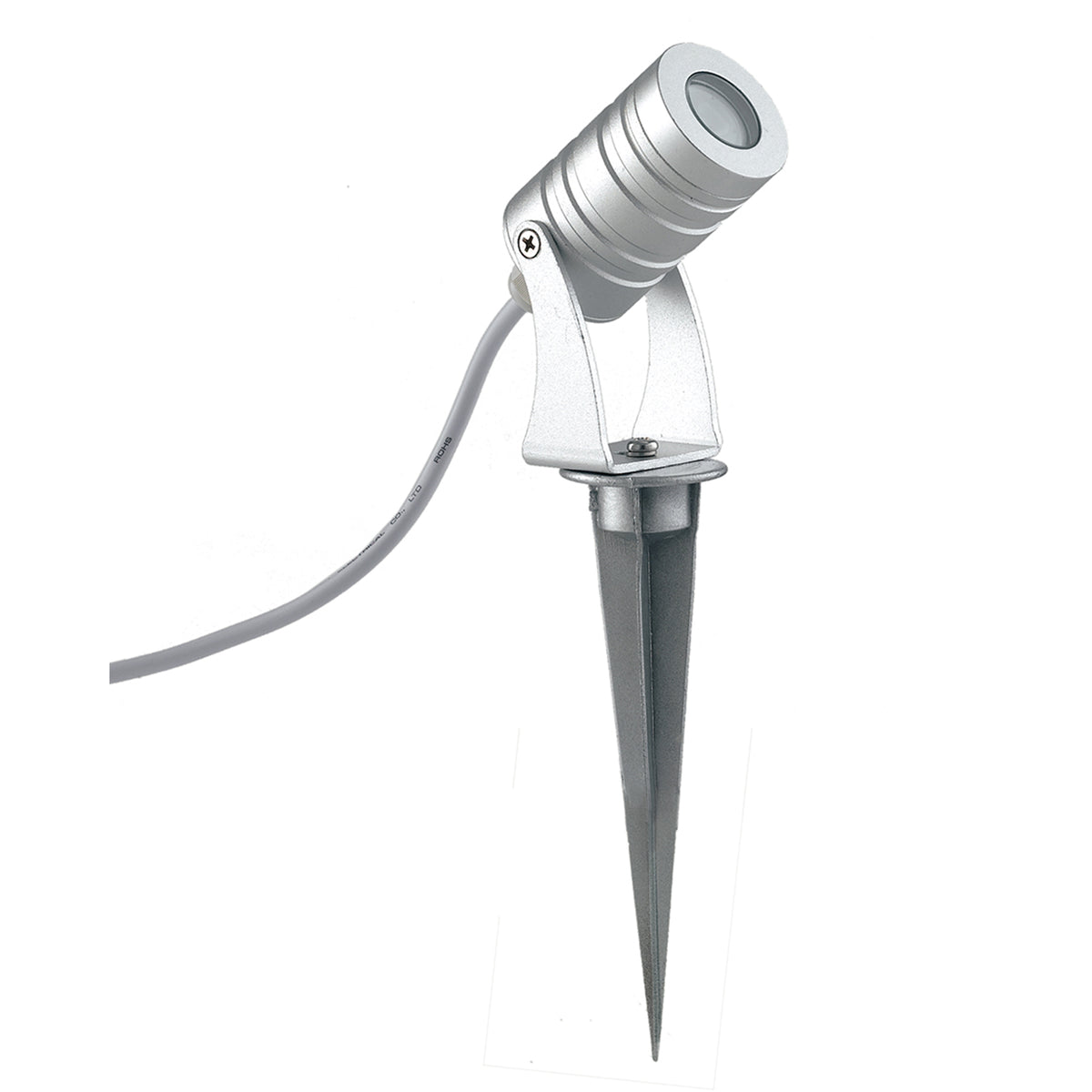 "Proiettore LED per esterno IRIDE argento 3x1W 6000K (luce fredda)"