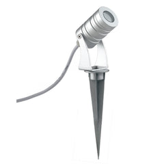 "Proiettore LED per esterno IRIDE argento 3x1W 6000K (luce fredda)"