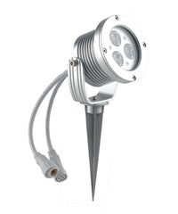 "Proiettore LED per esterno IRIDE argento 9x1W 6000K (luce fredda)"