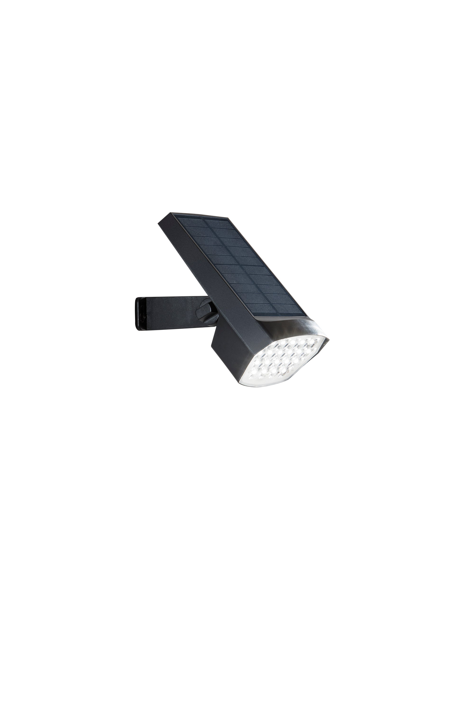 "Applique LED Iris in policarbonato con pannello solare e funzione CCT"
