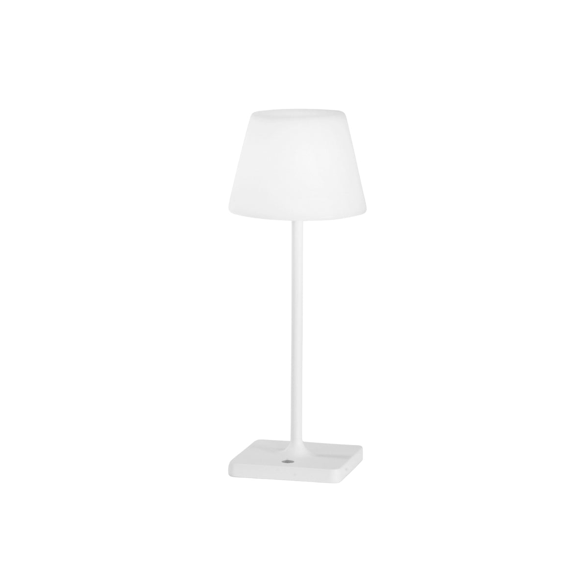 "Lampada da esterno JAMMIN in metallo bianco ricaricabile, dimmer, 3000K"