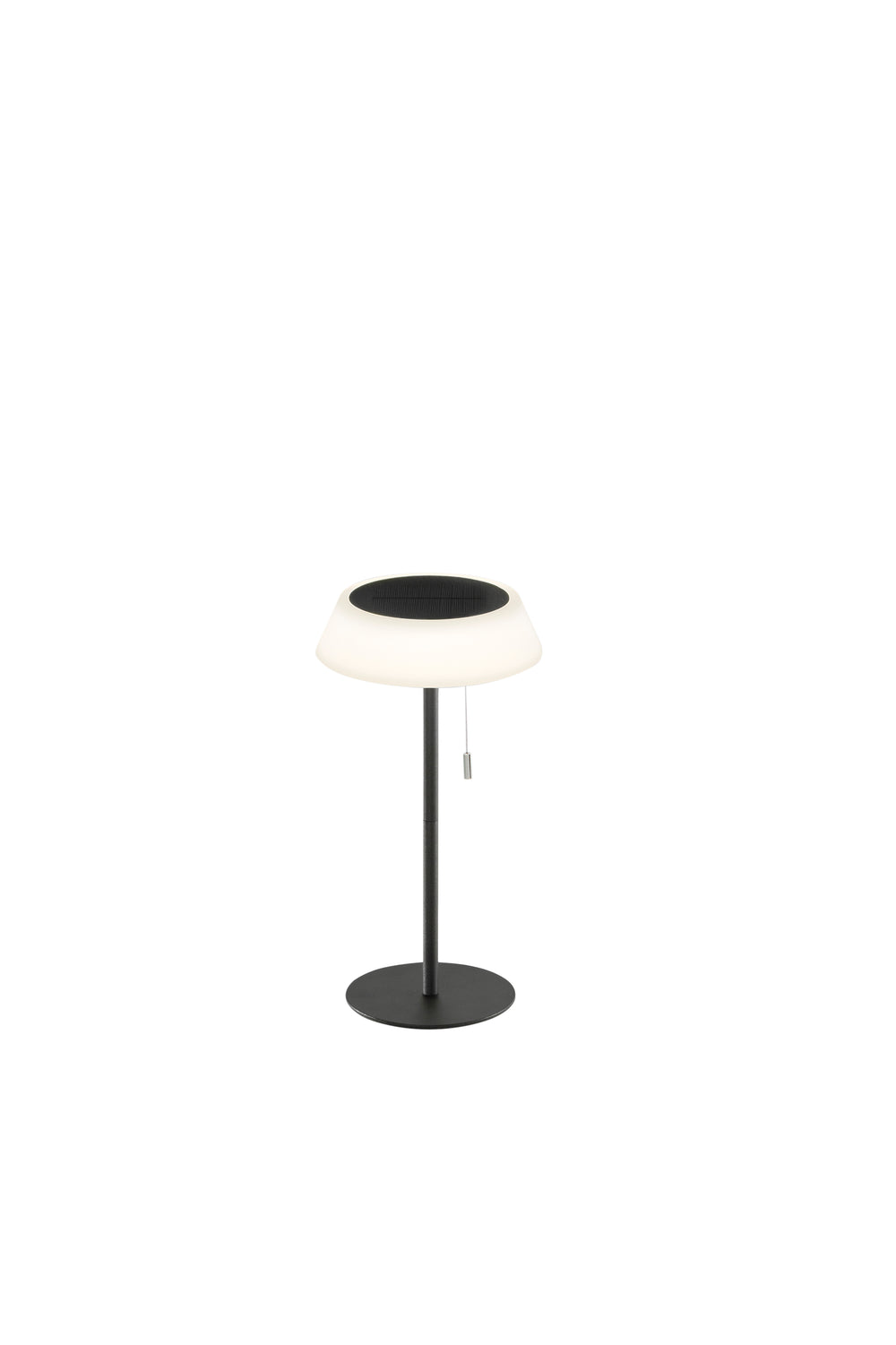 LAMPADA DA TAVOLO SOLARE RICARICABILE LED JIN NERA 1,2W CCT DIMM. IP54 D170XH320MM