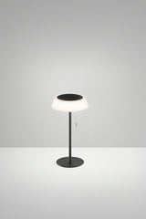 LAMPADA DA TAVOLO SOLARE RICARICABILE LED JIN NERA 1,2W CCT DIMM. IP54 D170XH320MM