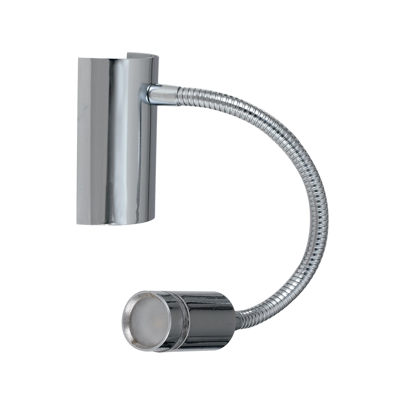 "Applique LED KEPLER in metallo cromo con braccio flessibile 3000K (luce calda)"