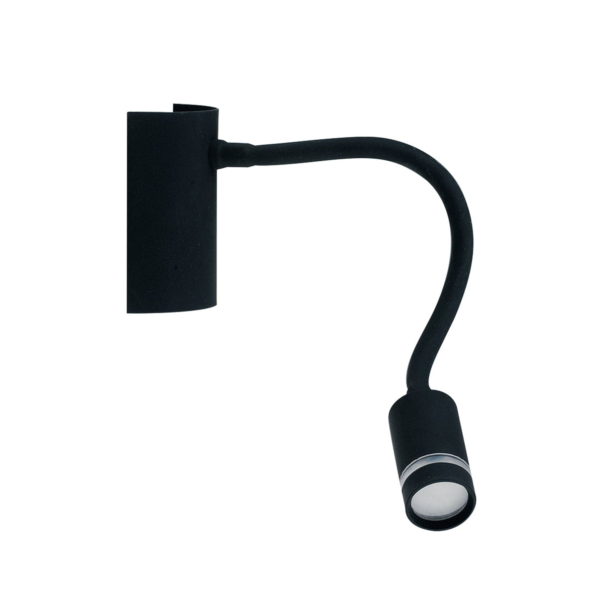 "Applique LED KEPLER in metallo nero con braccio flessibile 3000K (luce calda)"