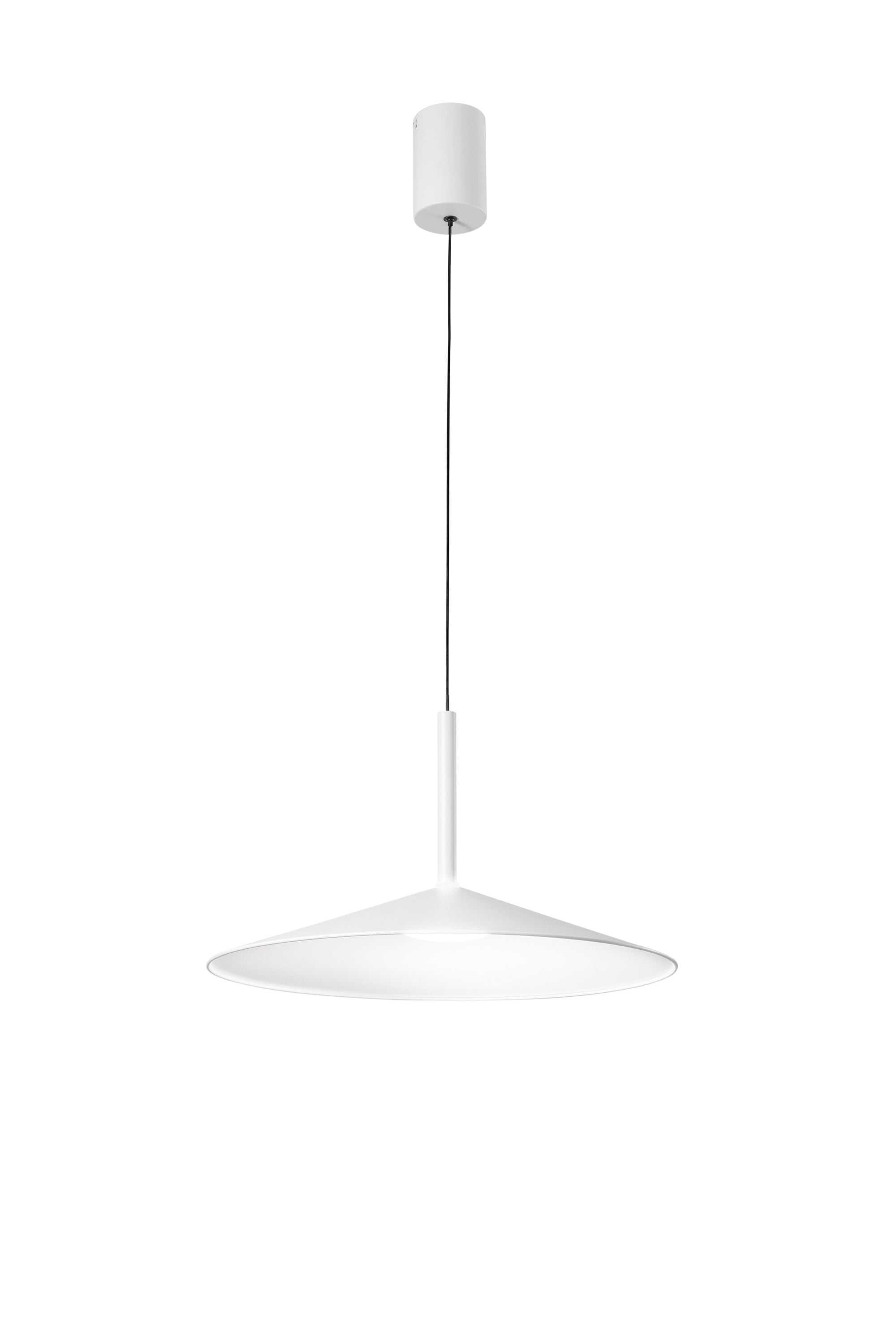 "Sospensione KHAN in metallo bianco con interno bianco, CCT"