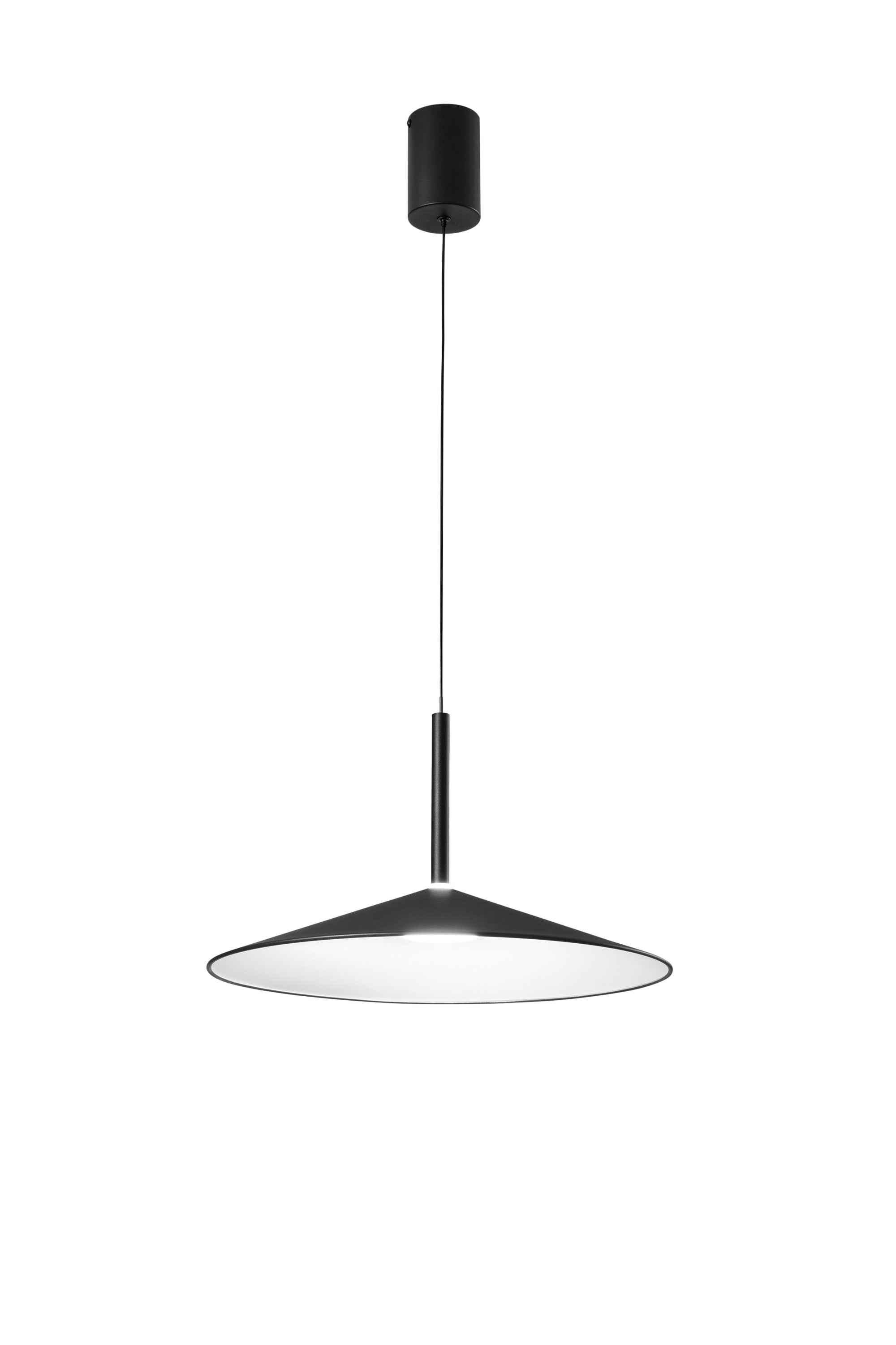 SOSPENSIONE LED KHAN NERA 16W CCT 2700/3200/4000K 48X150CM