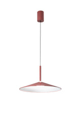 "Sospensione KHAN in metallo rosso con interno bianco, CCT"