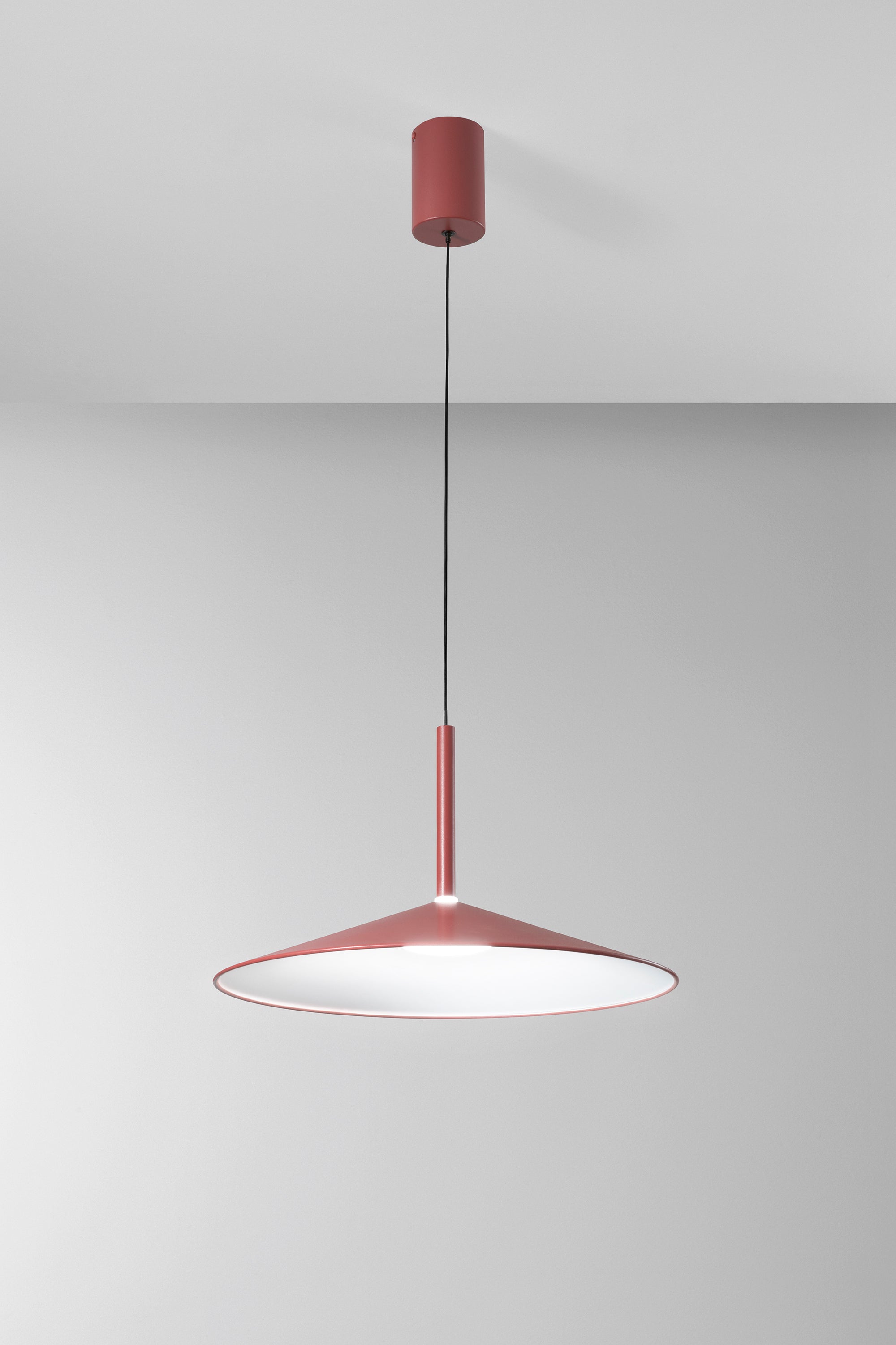 SOSPENSIONE LED KHAN ROSSA 16W 2700/3200/4000K 48X150CM