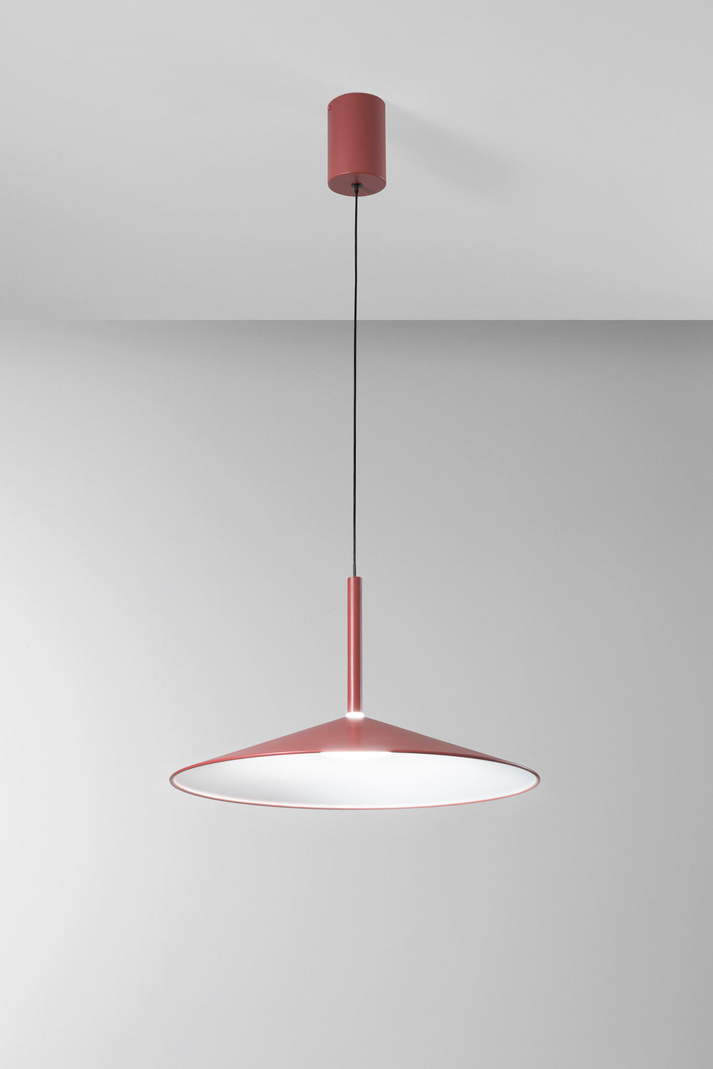 SOSPENSIONE LED KHAN ROSSA 16W 2700/3200/4000K 48X150CM