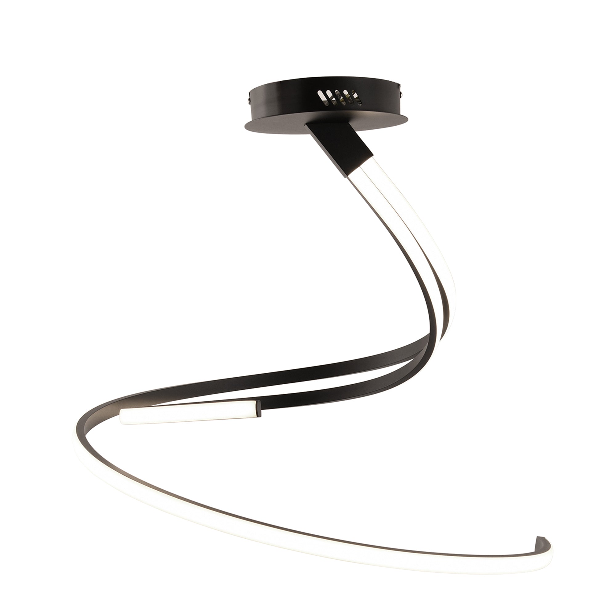 "Plafoniera LED KINETIC in alluminio nero, CCT"