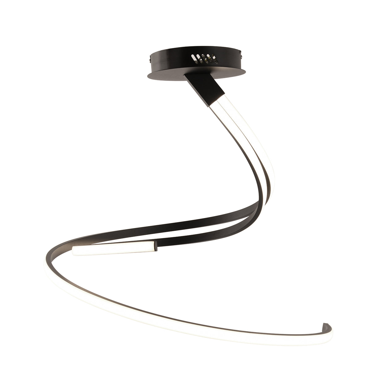 "Plafoniera LED KINETIC in alluminio nero, CCT"