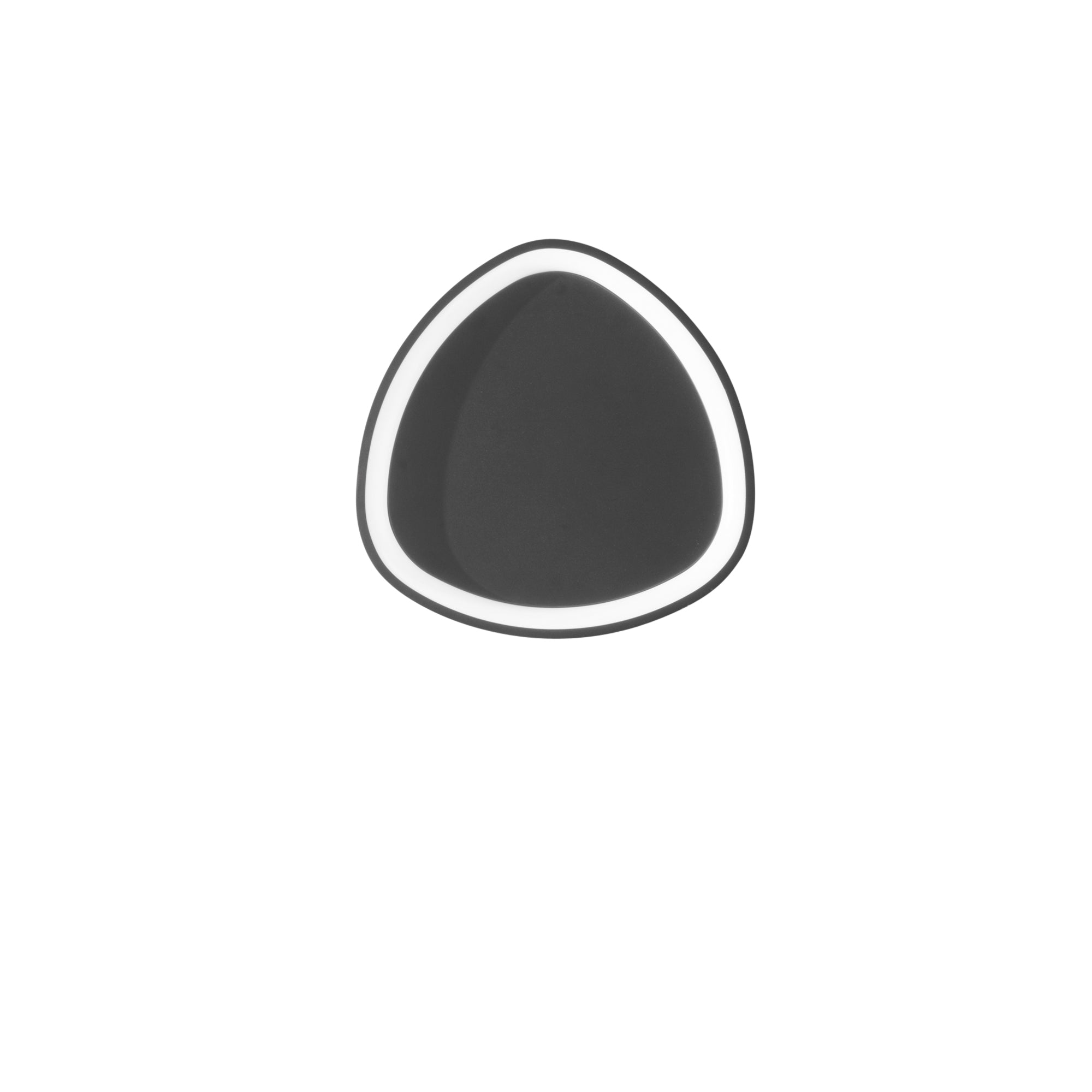 "Plafoniera LED KLAPTON in alluminio nero, CCT Ø 45 cm."