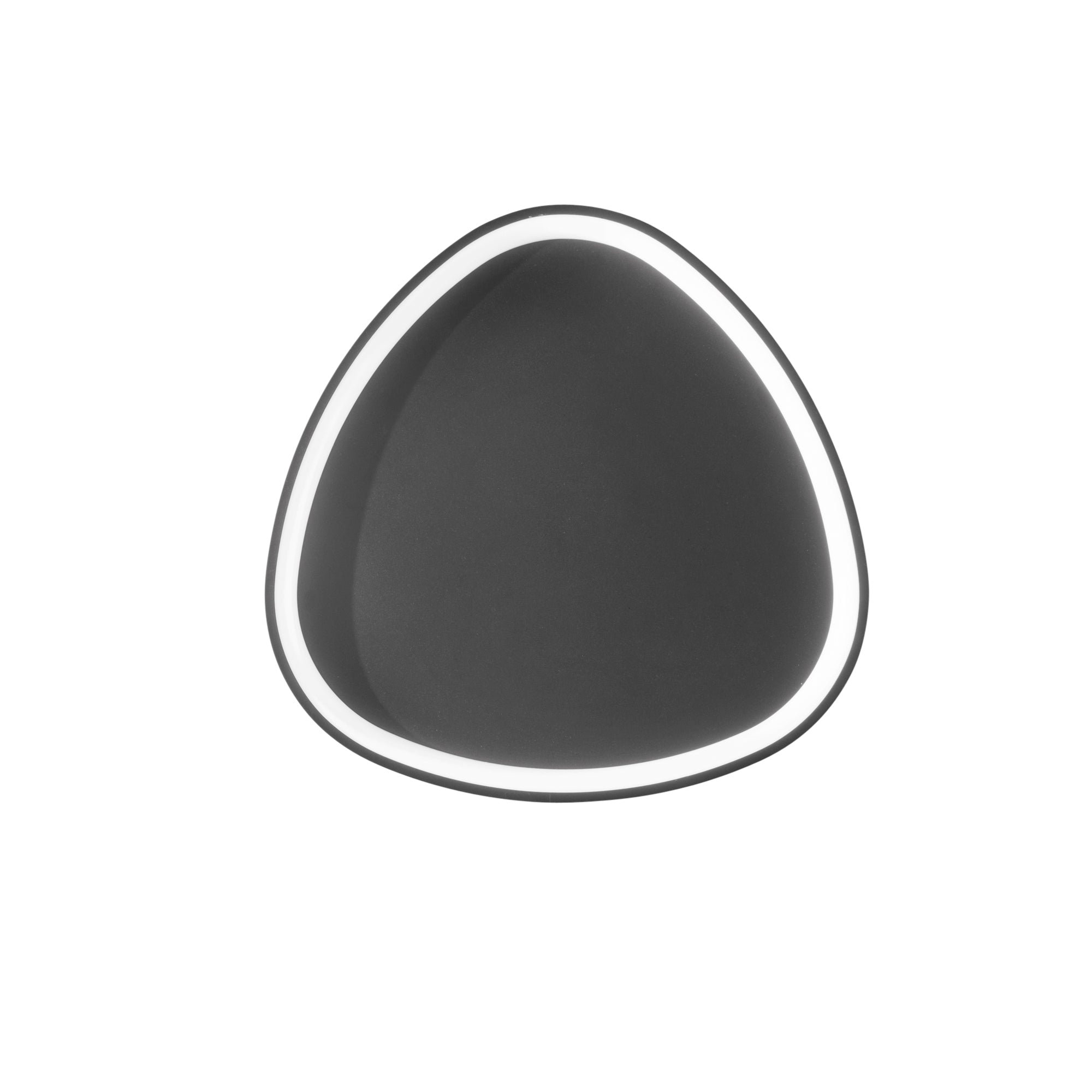 "Plafoniera LED KLAPTON in alluminio nero, CCT Ø 65 cm."