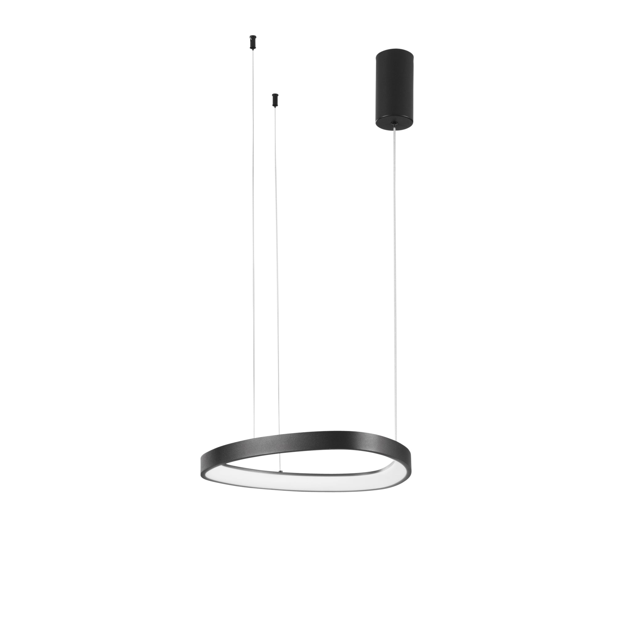 SOSPENSIONE LED KLAPTON NERA 40W 6160LM CCT 45X3,5X150CM