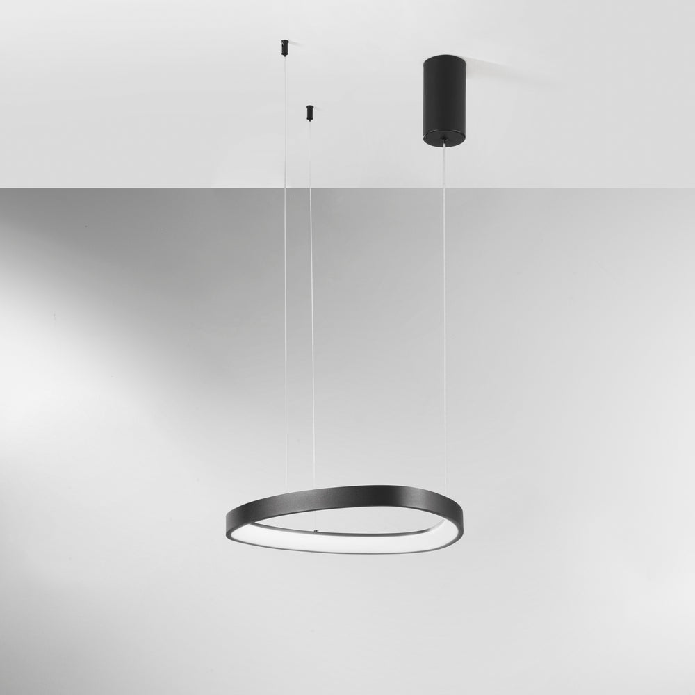 SOSPENSIONE LED KLAPTON NERA 40W 6160LM CCT 45X3,5X150CM